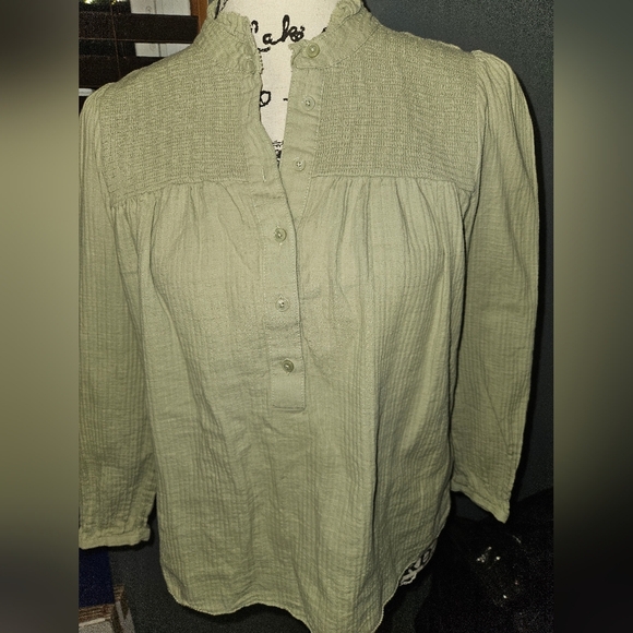 J.Crew Womans Long Sleeve Green Size XS - Picture 1 of 11